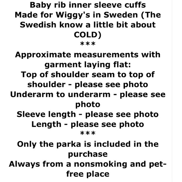 Very Extreme Weather Vintage Parka Womens Euro 2 Black WIGGY Lofty Insulated NWT - Picture 4 of 16